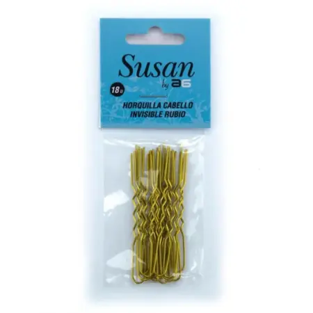 Asuer Horquilla Cabello Invisible Rubio Susan 18uds